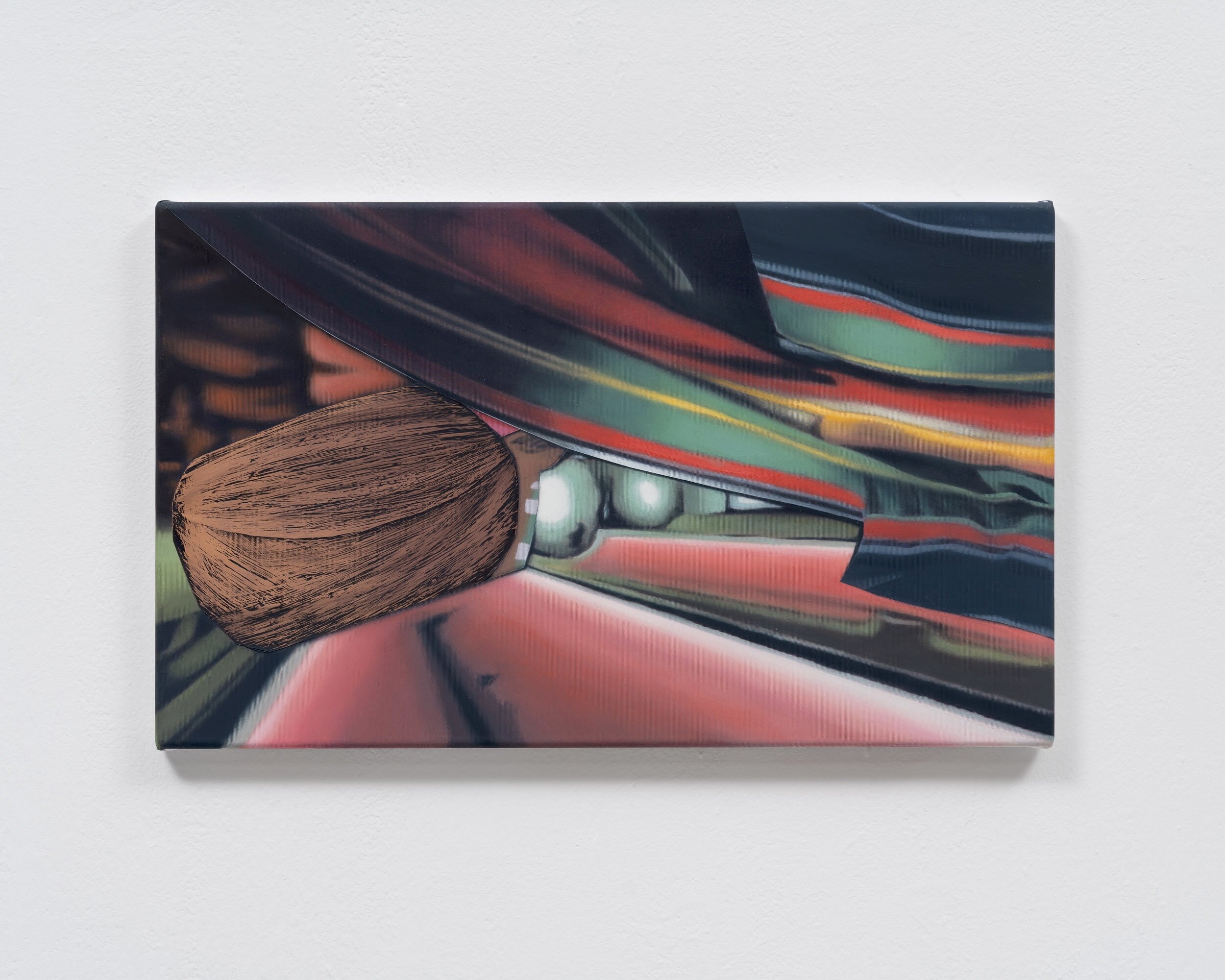 Maximilian Arnold, <i>Untitled</i>, 2024. Acrylic on polyster, 11 3/4 x 19 3/4 in (30 x 50 cm)